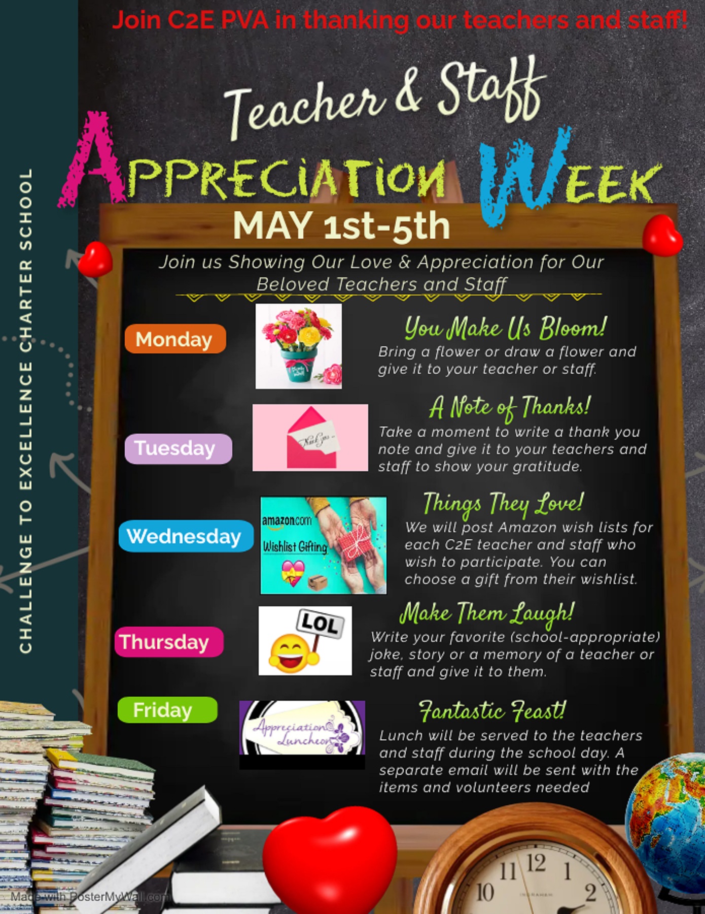 Teacher and Staff Appreciation | C2E - Challenge to Excellence Charter ...